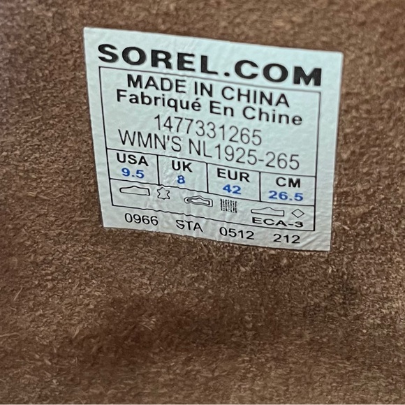 Sorel Womens British Tan Wicked Tall NL1925-265 Leather Riding Snow Boots SZ 9.5 - Picture 13 of 13